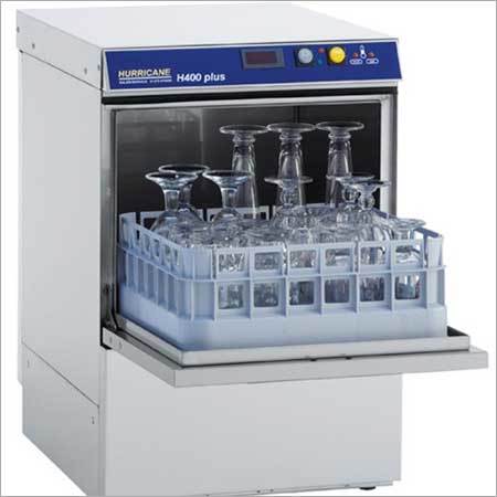 Glass Washer - Stainless Steel, Semi Automatic , 1-Year Warranty, Silver Finish, Rectangular Design