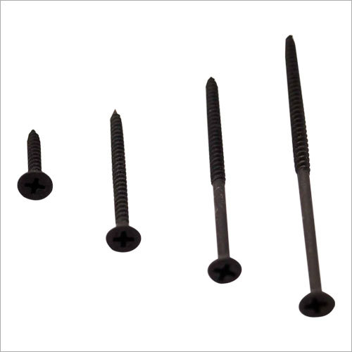 Gypsum Screw - Hardened Steel, Bugle Head, Black Phosphate Coated, 5-10 Grams | Sharp Points, Spaced Threads, Excellent Pull Strength