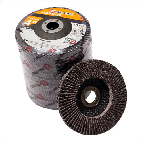 Abrasive Flap Disc - Cloth & Fibre, 50-100 Weight | Round Shape, Ideal for Metal & Wood Surface Finishing and Rust Removal