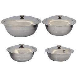Round Stainless Steel Serving
