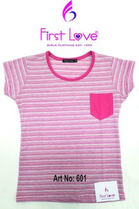 Pink Girls Casual Tops