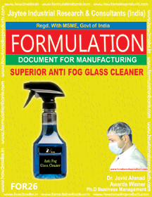 Glass Cleaner Formualtions
