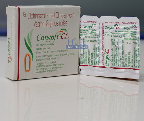 Cansoft Cl Clindamycin Clotrimazole Suppository Drug Solutions