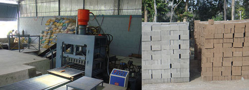 Automatic Fly Ash Brick Making Machine - 21 Bricks