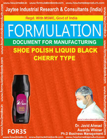 Shoe Polish Liquid - Black Cherry Type Document | Downloadable E-Book for Formula No. 35