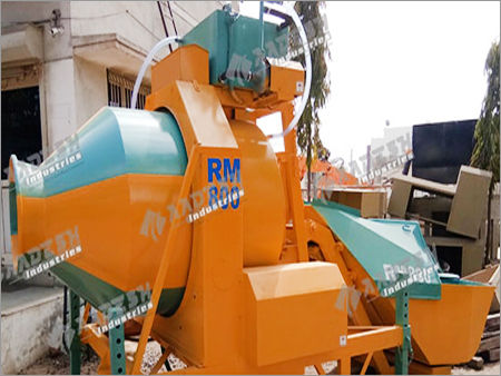 Reversible Concrete Mixer - Stainless Steel, Yellow Color | Automatic with PLC Control Cooling System, 1-Year Warranty, Weighs 500-2000 kg