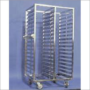 SS Vial Tray Trolley