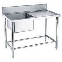 Silver Ss Sink Table By Sonu Industries