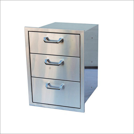 SS Storage Cabinet with Drawer