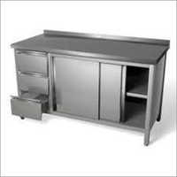 Silver Ss Counter Table