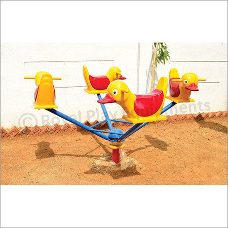 Outdoor Playground Duck Merry Go Round Frp Merry Go Round