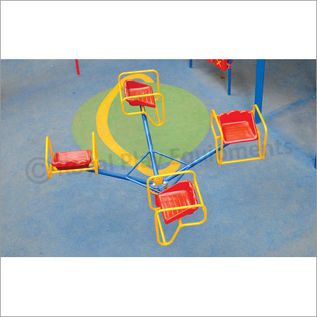 Four Seater Merry Go Round FRP Merry Go Round For Kids