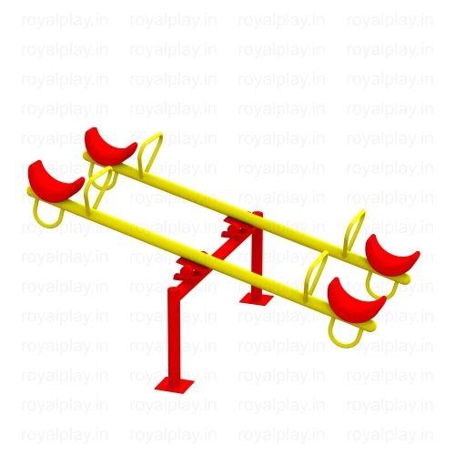 Deluxe Four Seater See Saw Playground See Saw - Material: Frp