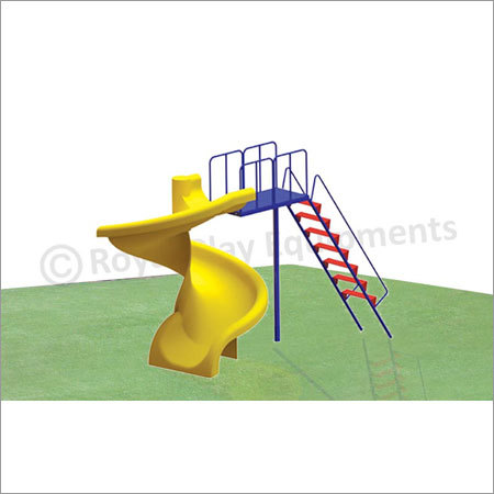 Outdoor Playground Frp Spiral Slide