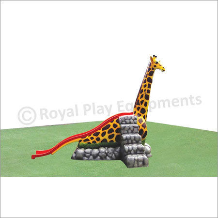 Frp Giraffe Slide Playground Equipments For Children Size: Unit H-9.5Ft