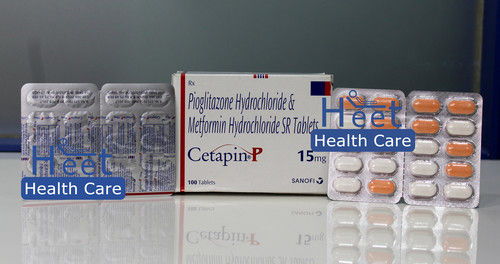 Cetapin P 15 Mg Pioglitazone15mg Metformin 500mg Drug Solutions