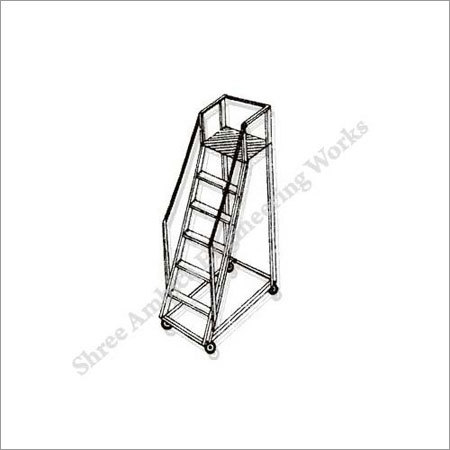 Aluminum Trolley Step Ladders