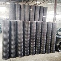 Welded Wire Mesh Panel - Iron Material, Multiple Sizes Available | Black And White Color, Robust And Low Maintenance