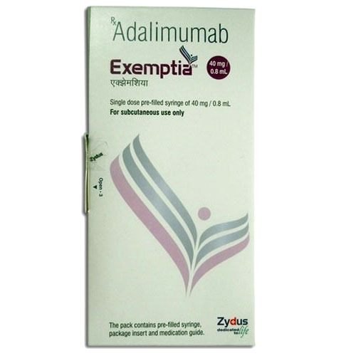 Exemptia Adalimumab 40Mg/0.8Ml Injection Drug Solutions