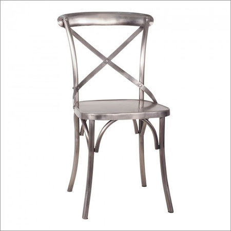 Iron Cross Back Chair