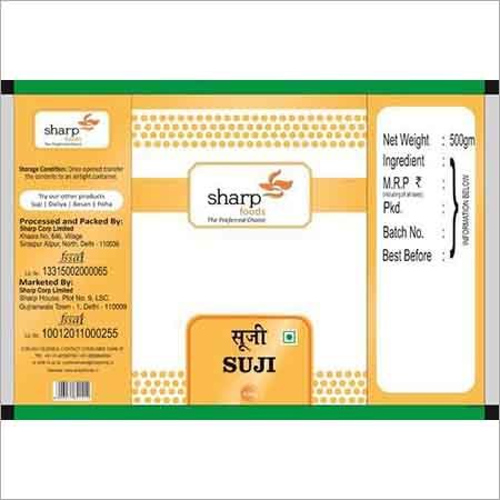 500g Sooji Packaging Pouch