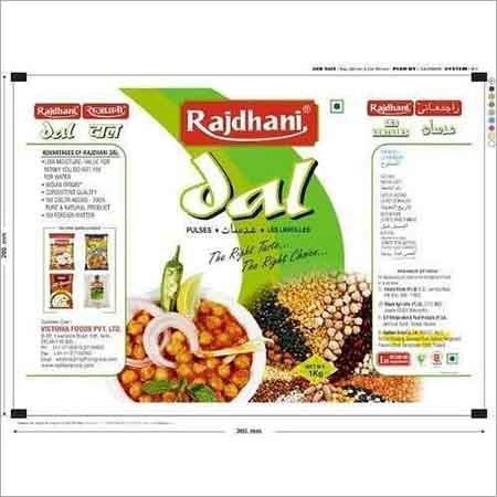 Dal Food Packaging Bag