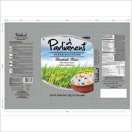 Mat Finish Printed Rice Bag