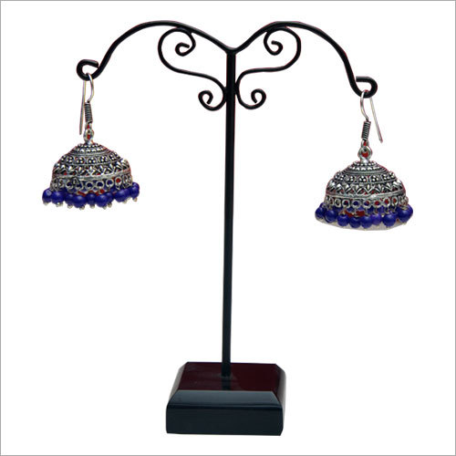Artificial Jhumkas - Metal Beads, 2-3 cm, Silver | Lightweight, Stylish, Comfortable, Durable, Versatile