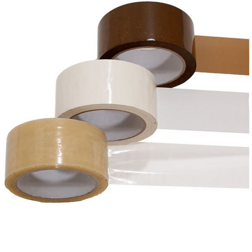 brown clear tape roll