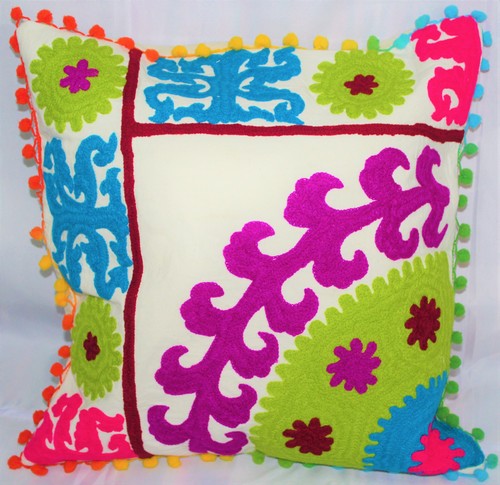 Cotton Embroidered Suzani Cushion Cover