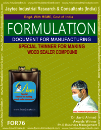 E Books Special Thinner For Making Wood Sealer Compound