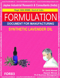Synthetic Lavender Oil - Downloadable E-Book Document | Instant Delivery, Comprehensive Manufacturing Process, Formula No. 83