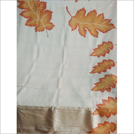 Acid Printing Tasar Saree