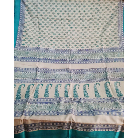 Acid Print Tasar Saree