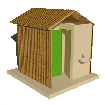 Pre Fabricated Bamboo Board Community Toilet Iwc Or Ewc