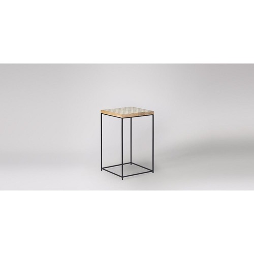 Durable Metal Wood Side Table