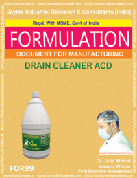 Drains Pipe Cleaner Formulations