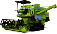3500 G Track Combine Harvester - Color: Green And Black