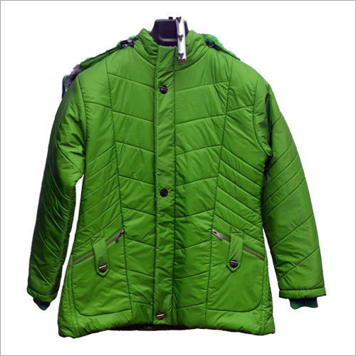 Ladies Green Full Sleeve Jacket