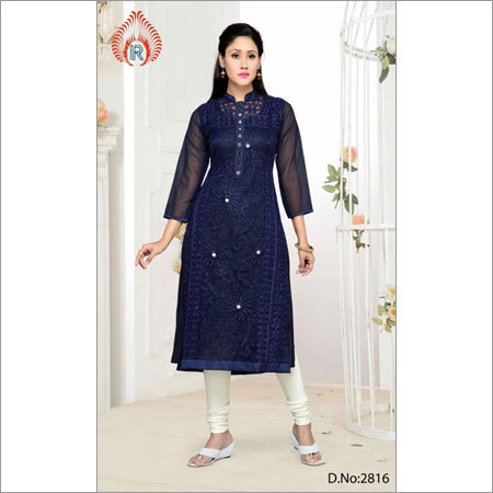 Ladies Net Fabric Kurtis
