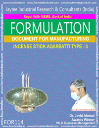 Agarbatti industry formulation