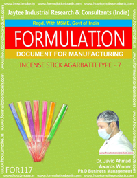 Agarbatti industry formulation
