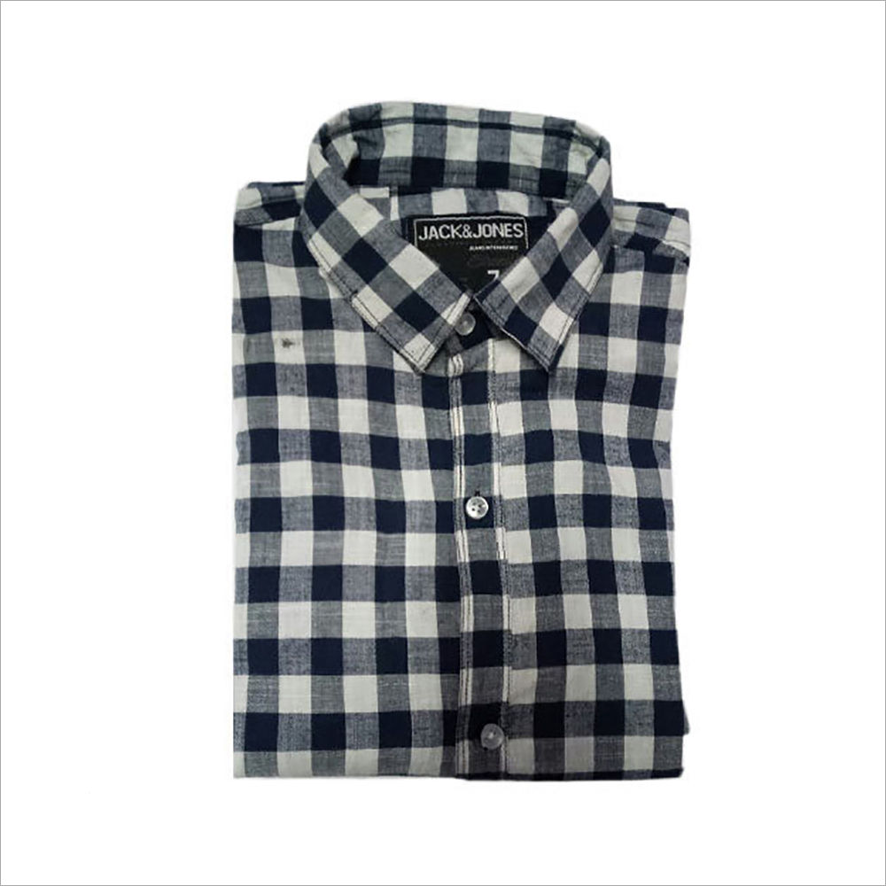 Washable Mens Check Fancy Shirts