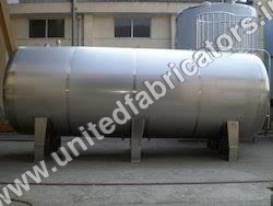 Metal Storage Tank - Silver Finish | New Condition, Ideal for Gas and Liquids Storage