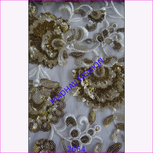 Two Color Antic Sequence Embroidery Work