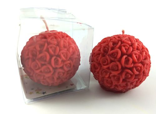 Designer Rose Ball Candle Burning Time: 9 Hours Hours
