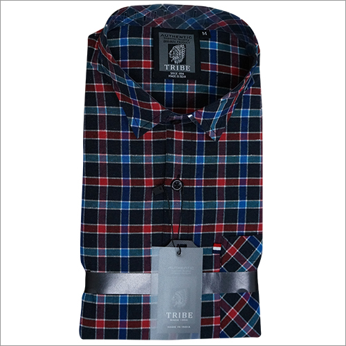 Seam Less Pack Shirts - Cotton, M-XXL, Navy | Comfort, Style, Durable, Professional, Versatile, Breathable, Regular Fit, Plaid Pattern, Long Sleeve, 150gsm