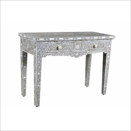 Silver Bone Inlay Table Drawer Silver Bone Inlay Table Drawer