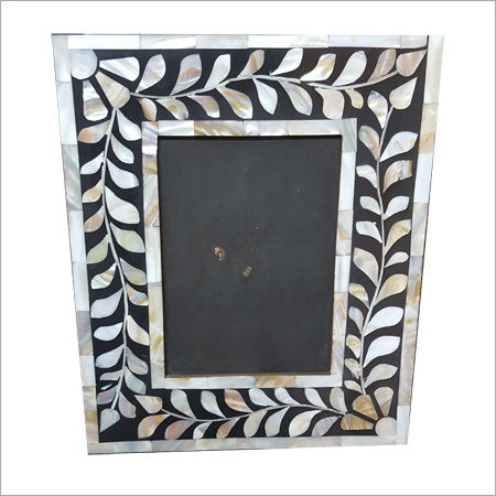 Silver Leaf Bone Inlay Mirror