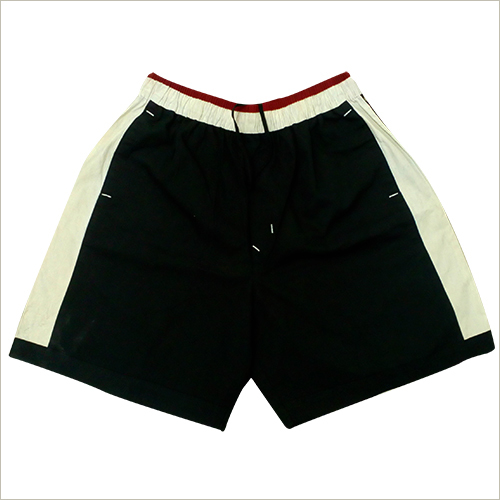 Solid C & S Shorts - Polyester, Medium, Black , Drawstring Closure, Elastic Waist, Lightweight Breathable Pockets